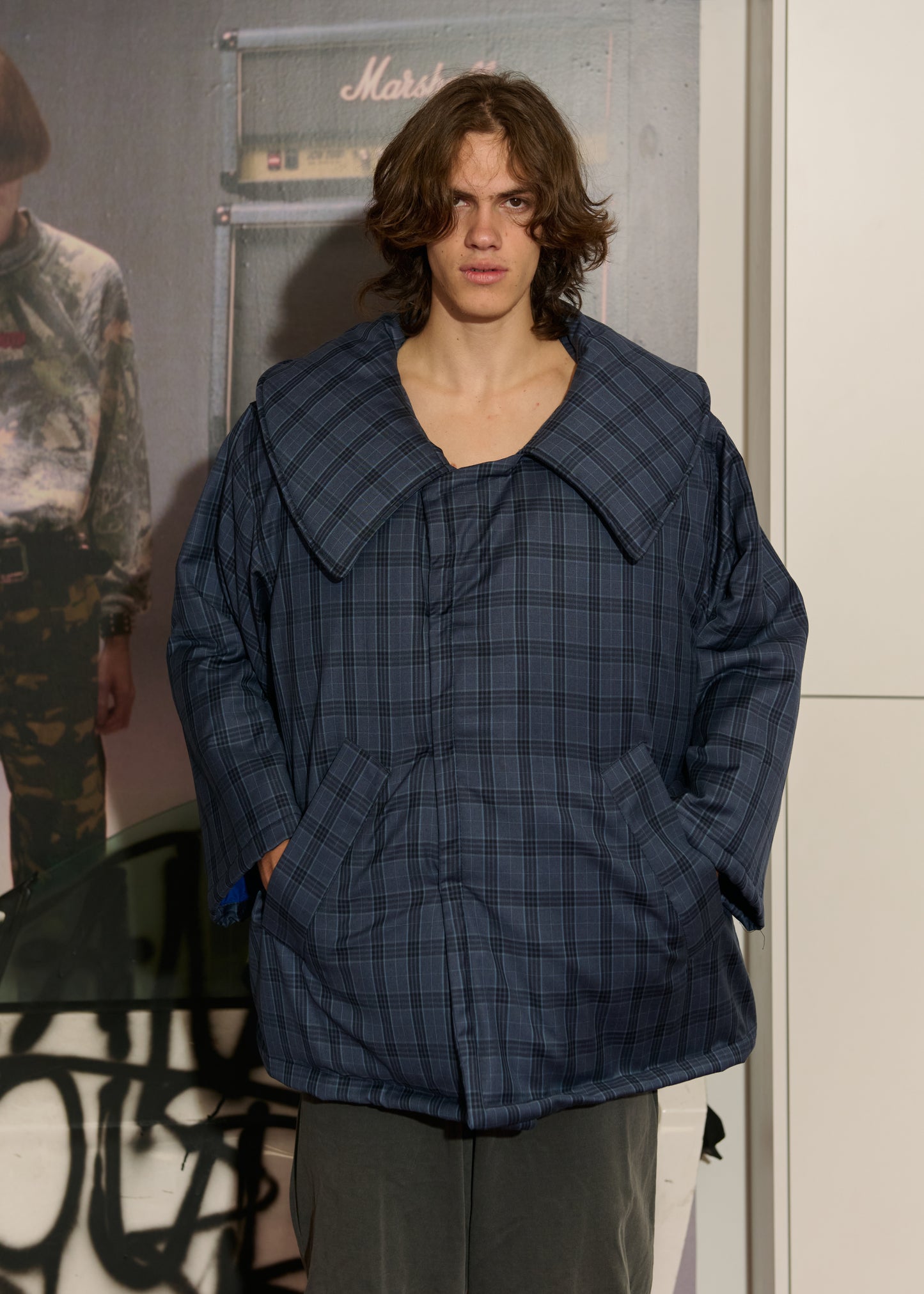 Padded Oversized Grunge Coat