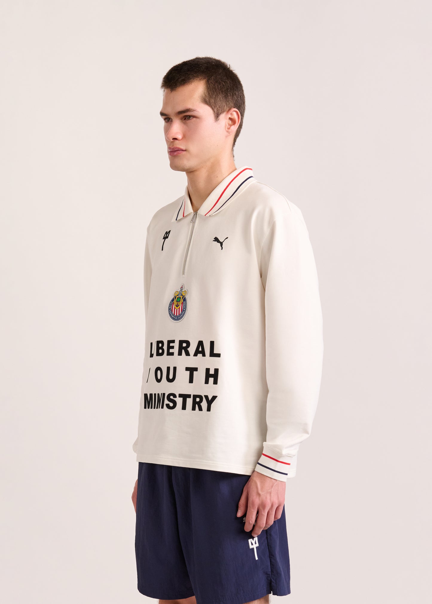 PUMA X LYM X CHIVAS LONG SLEEVE WHITE POLO SELECT