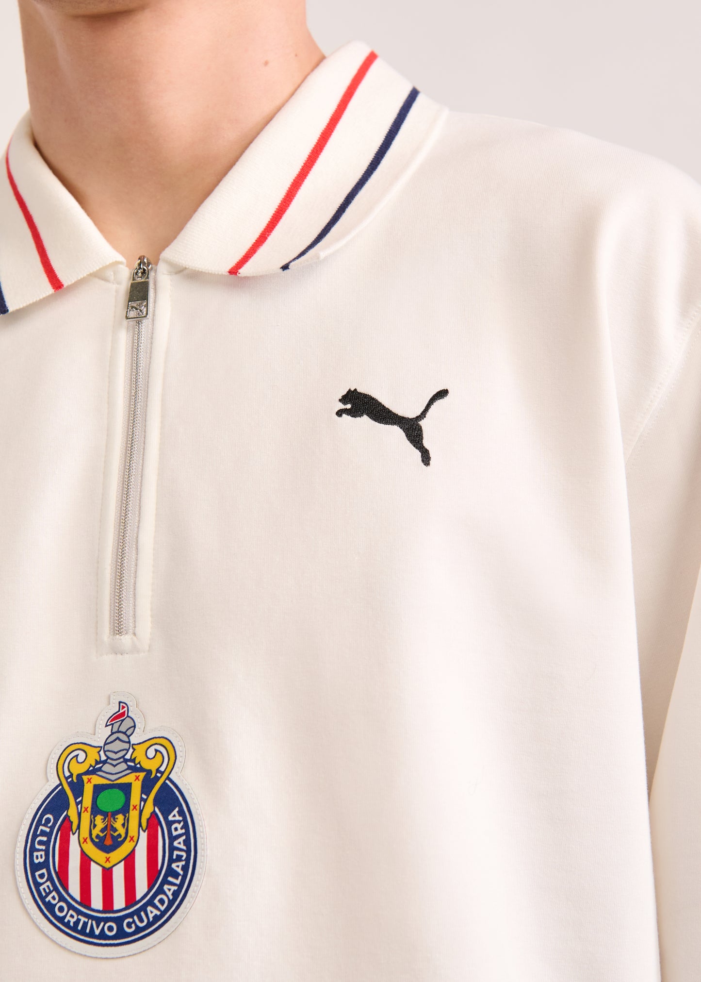 PUMA X LYM X CHIVAS LONG SLEEVE WHITE POLO SELECT