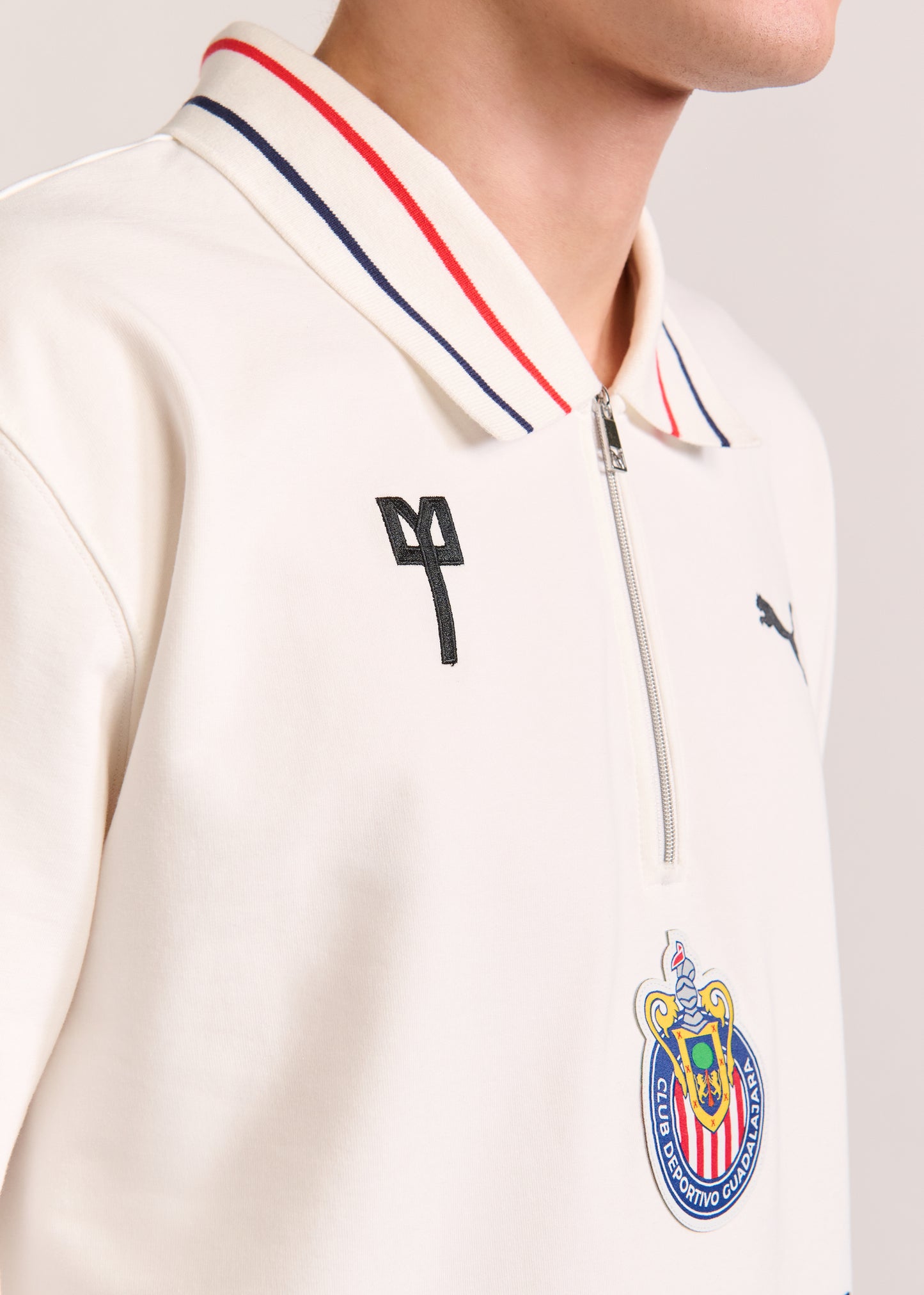 PUMA X LYM X CHIVAS LONG SLEEVE WHITE POLO SELECT